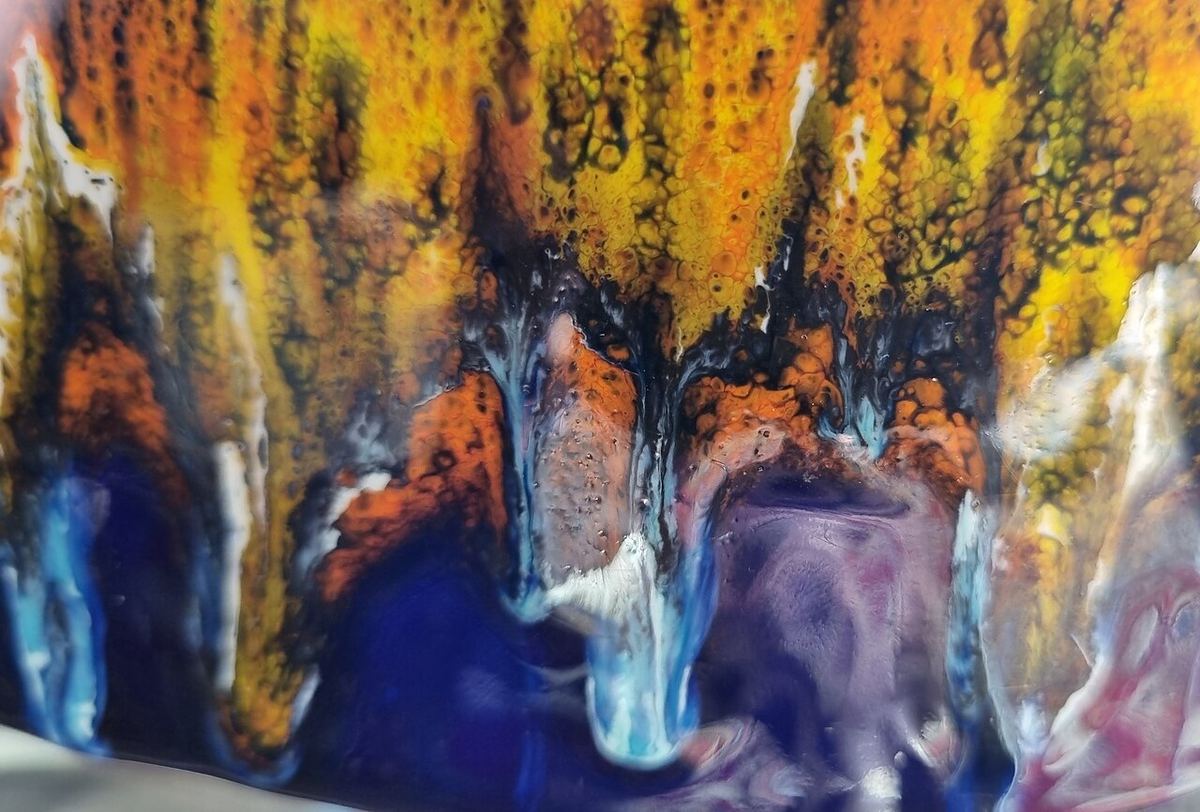 Miniatura: Glazed pottery - detail