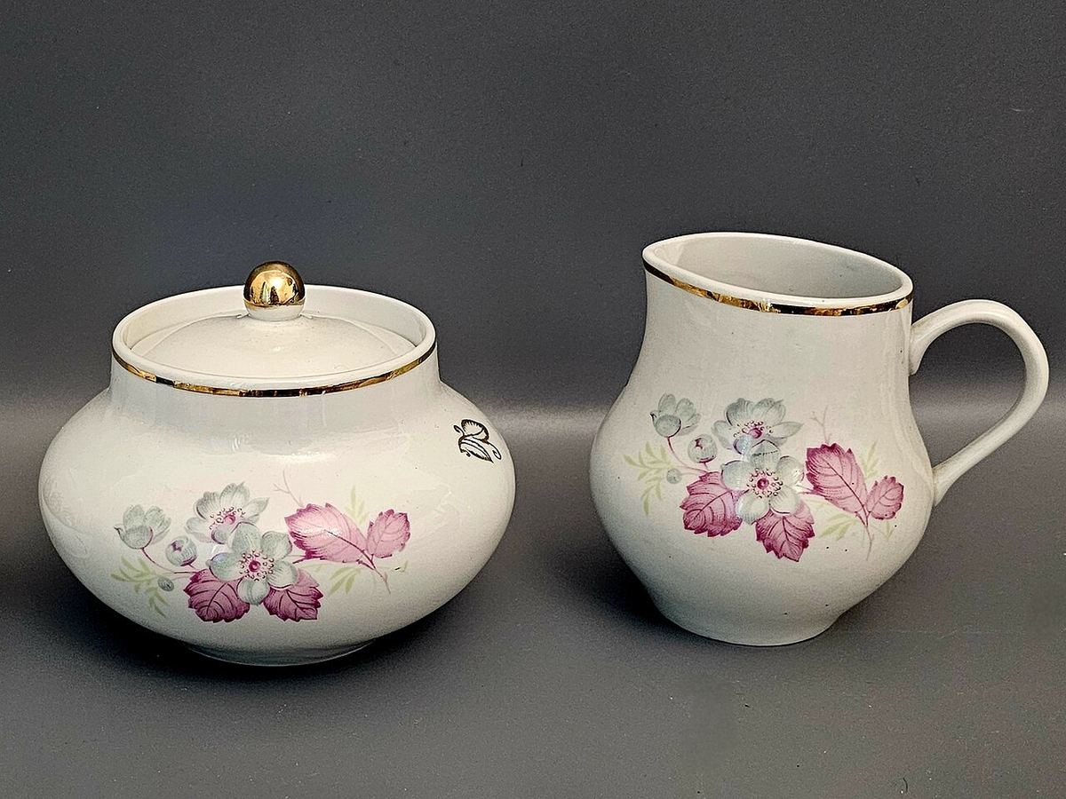 Miniatura: 2026.06.12 Фарфор Барановка Украина Ukraine Porcelain Baranivka Creamer Sugar bo