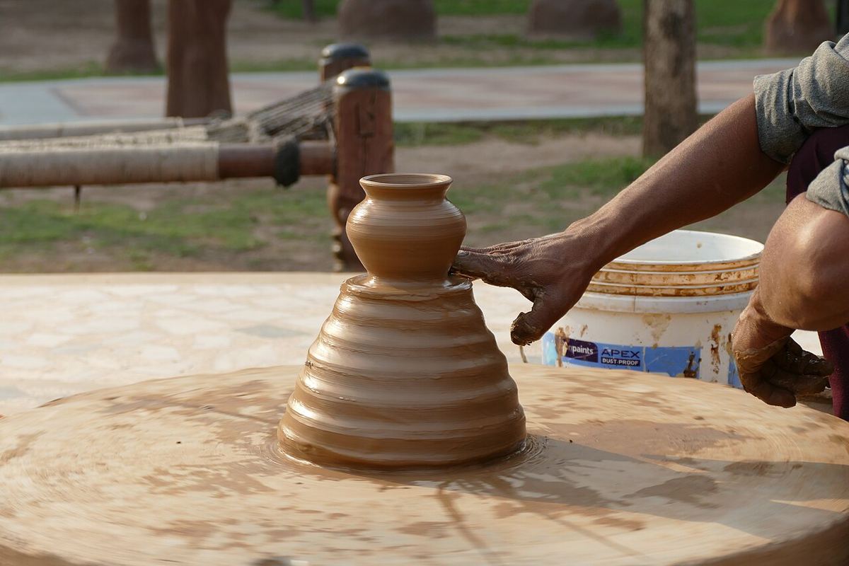 Miniatura: Pottery at the Chokhi Dhani Resort Panchkula 32
